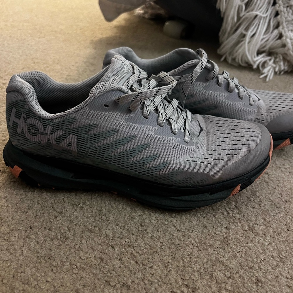 Hoka Women’s Gray and Black Athletic Shoes